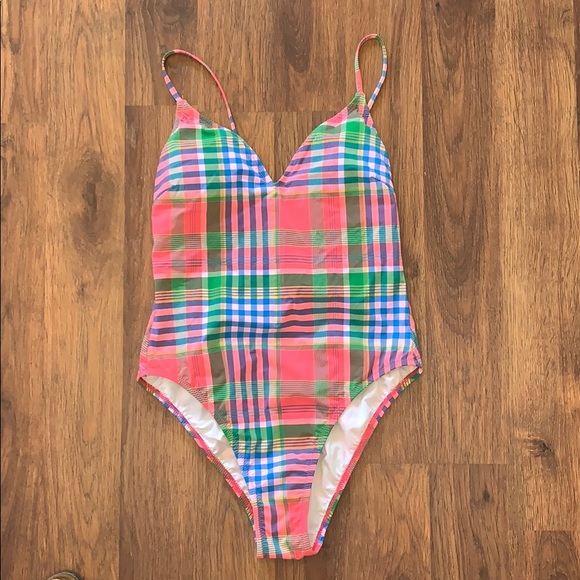 NWT JCrew Lace-Up Back One-piece Swimsuit - Picture 3 of 7